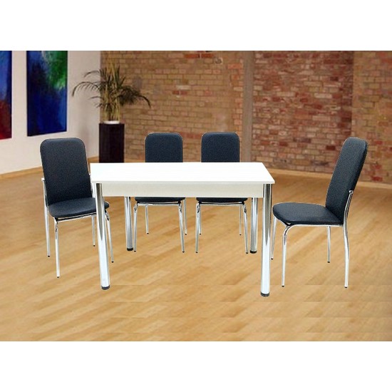 Gül Mutfak Masa Sandalye Takımı 4 Adet İkon Sandalyeli Fiyatı