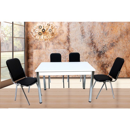 Gül Mutfak Masa Sandalye Takımı 4 Adet Karizma Sandalyeli Fiyatı