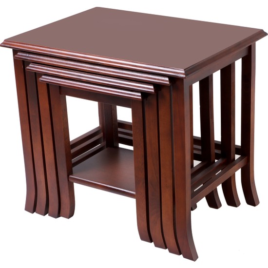 Osmanlı Mobilya Çin 4Lü Zigon Sehpa Eskitme Fiyatı