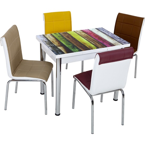 Osmanlı Mobilya Mutfak Masa Takımı 60X90Cm Masa + 4 Sandalye Fiyatı