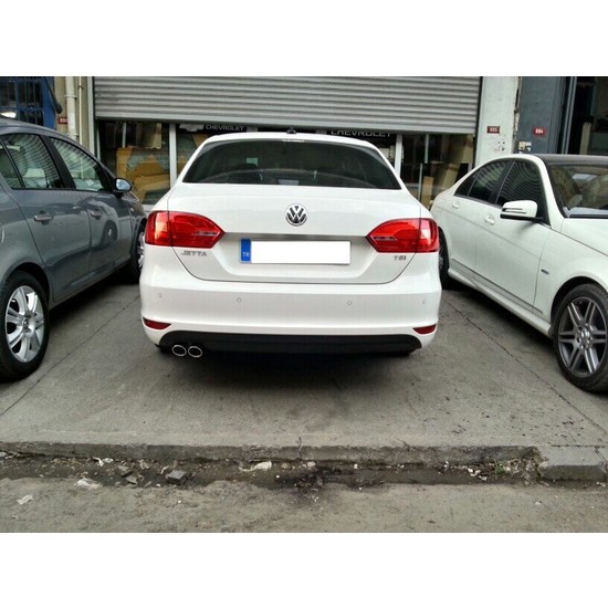 Krom Vw Jetta Yeni 2011-Çift Uclu Egsoz Ucu Orjinal