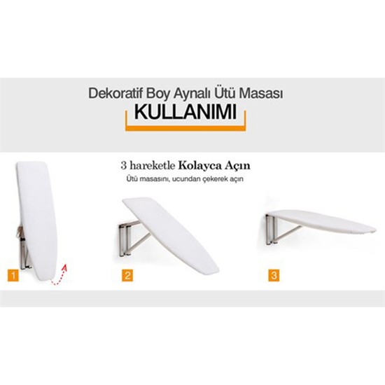 Bysolvo Pratik Duvara Monte Ütü Masası Fiyatı Taksit Seçenekleri