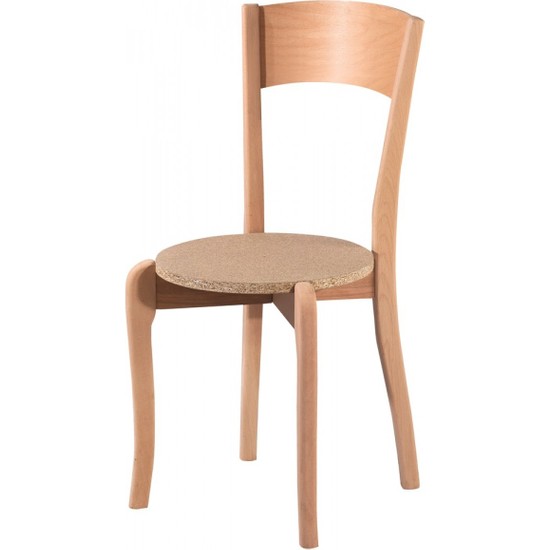 Masifart 7133 Tek Tepeli Sandalye Cilasız Ahşap Fiyatı