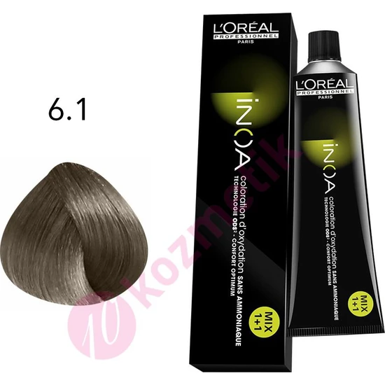 L'Oréal Professionnel İnoa Amonyaksız Saç Boyası No: 6.1 60Ml.