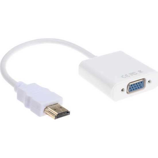 Alfais 4305 Hdmi To Vga Power Güç Ses Destekli Çevirici Dönüşütürücü Adaptör