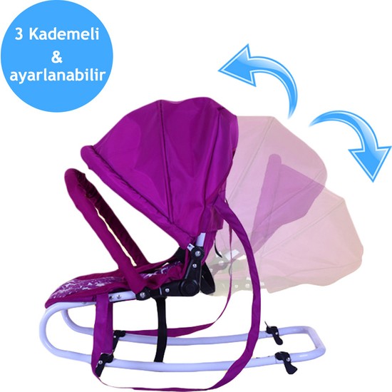 Evokids Otomo Sallanır Oyuncaklı Ev Tipi Ana Kucağı Mor Fiyatı