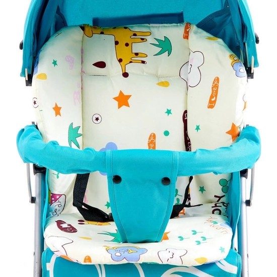 Momz Puset Ve Bebek Arabası Oto Koltuğu Minderi Beyaz