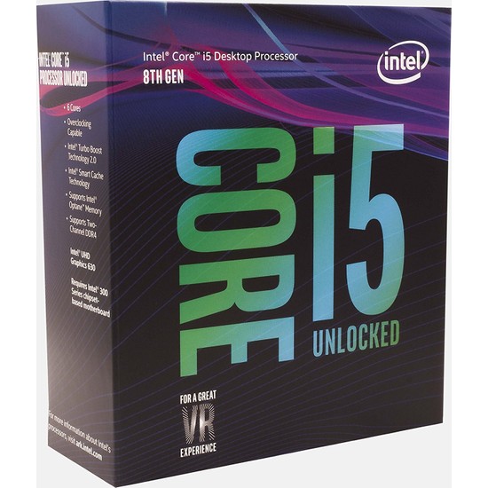 Intel Core i5-8600K 3.60GHz LGA1151 İşlemci