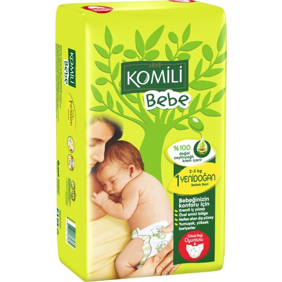 Komili Bebe Bebek Bezi 1 Beden Yenidoğan İkiz Paket 40 Adet Fiyatı