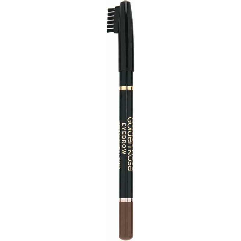 Golden Rose Eyebrow Pencil No: 102 Brown - Şekillendirici Fırçalı Kahverengi Kaş Kalemi