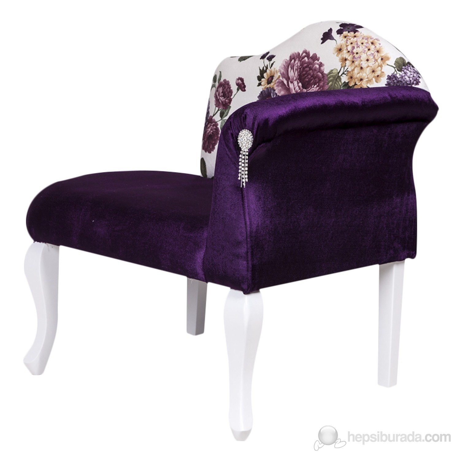 3A Mobilya Salkım Hanım Sağ Kol Mor Josephine Fiyatı