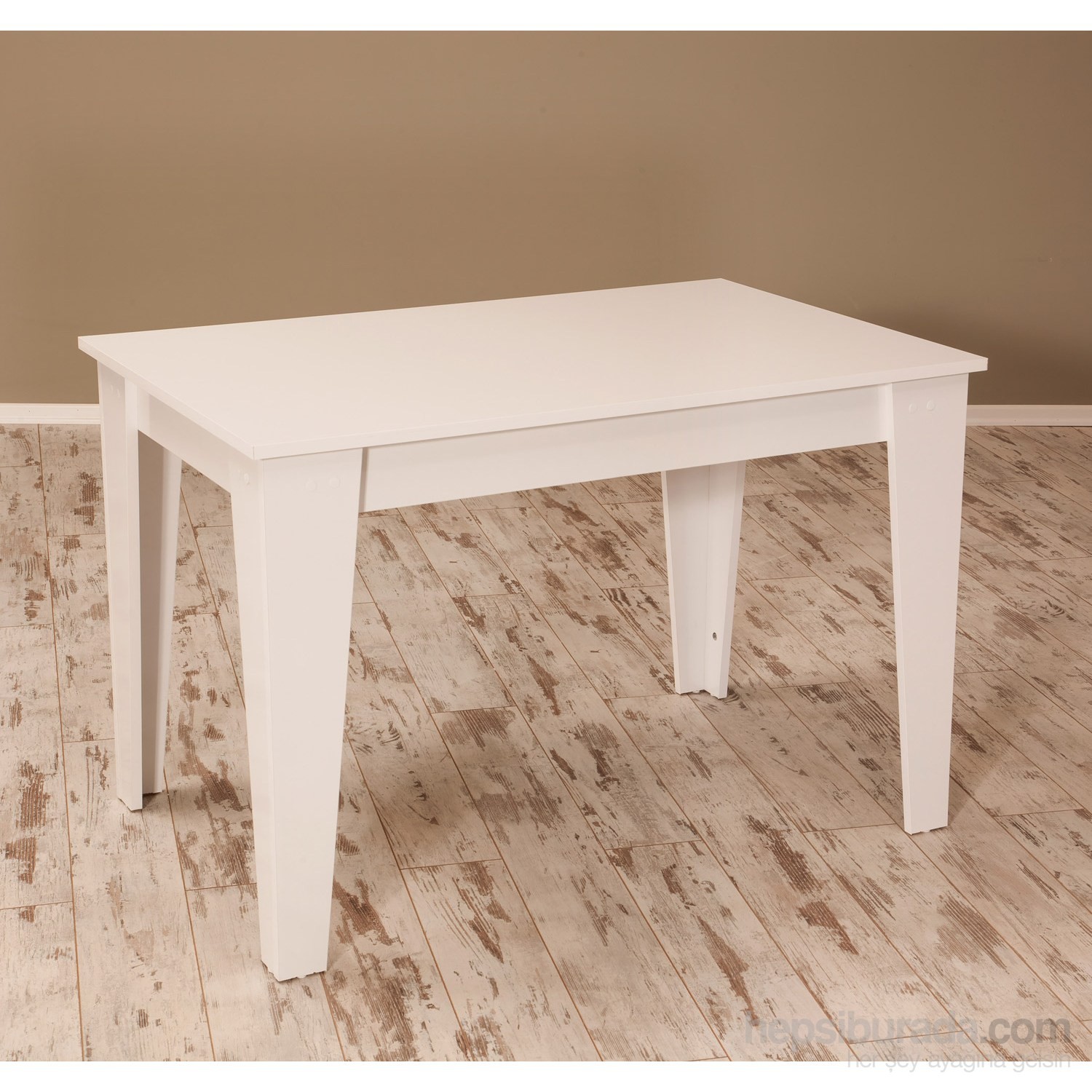 Sanal Mobilya Star Mutfak Masası Parlak Beyaz Fiyatı