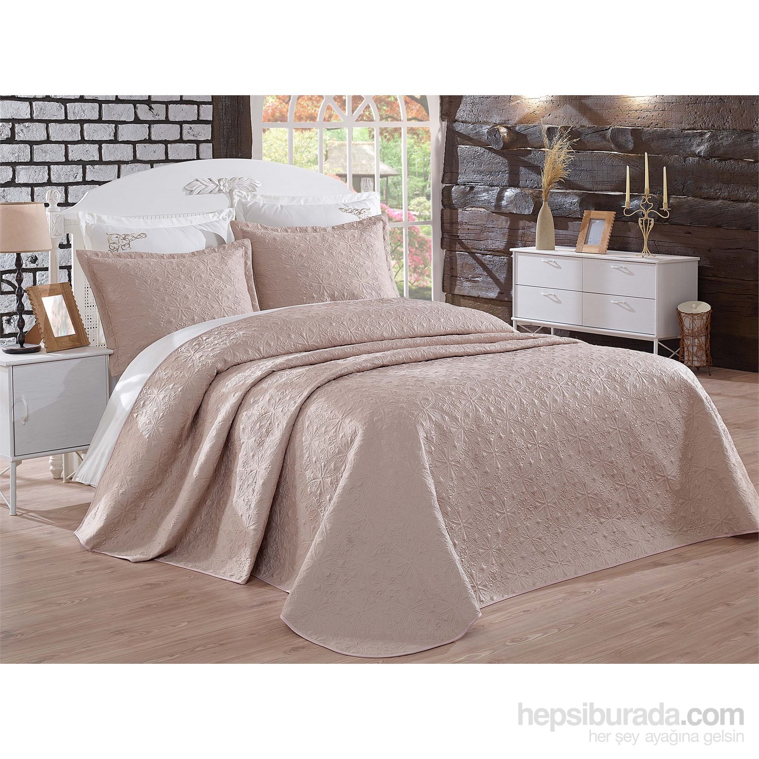 Dantela Vita Çift Kişilik Yatak Örtüsü Sarmaşık Bej Fiyatı Dantela Vita Çift Kişilik Yatak Örtüsü Sarmaşık Bej Fiyatı