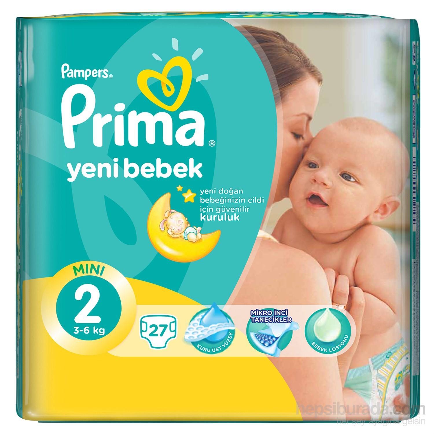 Prima Bebek Bezi Aktif Bebek Deneme Paketi 2 Beden 27 Adet Fiyatı