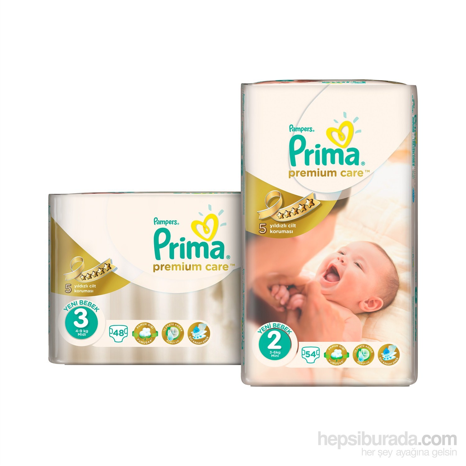 Prima Bebek Bezi Premium Care 2 + 3 Beden 102 Adet Fiyatı