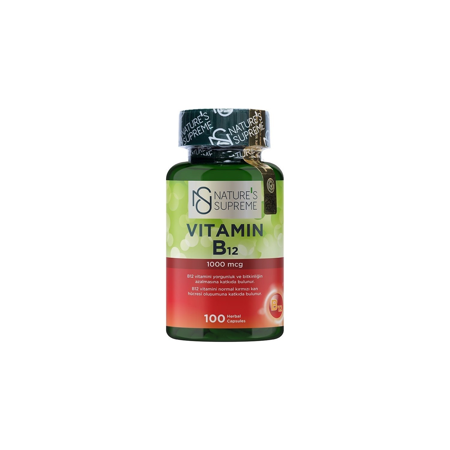 Nature's Supreme Vitamin B12 1000 Mcg 100 Kapsül Fiyatı