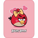 Aksu Bebek Lisanslı Battaniye Angry Birds Pembe