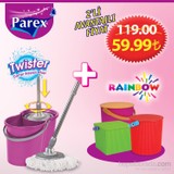 Parex Twister Temizlik Seti + Rainbow Kova 2 si Bir Arada kk