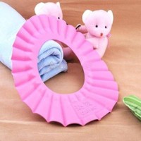 Hepsi Dahice Göz Ve Kulağa Su Kaçırmayan Silikon Banyo Şapkası Pembe Renk