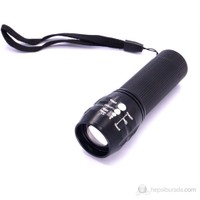 B&T-C336 Klasik Zoomlu Led El Feneri 80220 + 3 Adet Pil Hediyeli