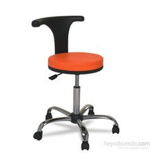 Poliüretan Arkalıklı Bar Taburesi-Krom