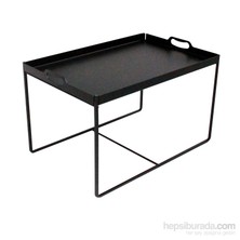 Asortics Kares-Iı Siyah Sehpa