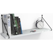 Decormet Seramoni Raf ve Kitaplık Seti 1 Raflı Beyaz-P.Beyaz