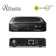 Atlanta Smart G5 Mini Android Uydu Alıcı (Akıllı Mouse Özellikli Klavyeli Kumanda / 1 Yıl Mara v2 VOD Aboneliği Hediye)