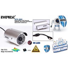 Everest SFR-380 Sony Effio CCD Sensör 700TVL 36 Ledli Osd Menü Güvenlik kamerası