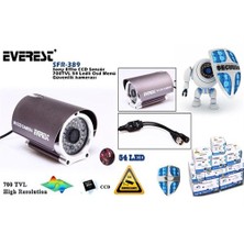 Everest SFR-389 Sony Effio CCD Sensör 6mm 700TVL 54 Ledli Osd Menü Güvenlik Kamerası