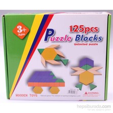 Wooden Toys 125PCS Intellectual Puzzle Blocks