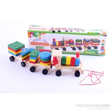Wooden Toys Geometric Building Block Car