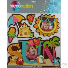 Stic&Stic Yaz Güneşi Neşeli Çerçeve Sticker