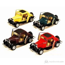 1:34 Kınsmart 1932 Model Ford 3-Wındow Coupe Klasik Otomobil (Sarı)