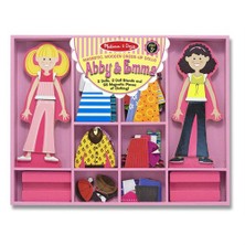 Melissa&Doug Ahşap Mıknatıslı Giydirme - Abby İle Emma