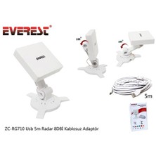 Everest Zc-Rg710 Usb 5M Radar 8Dbi Kablosuz Adaptör