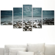 Tabloshop - Deniz Taşları 5 Parçalı Tablo - 180X90cm