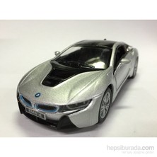 Kinsmart Gri Bmw İ8 1:36 Metal Çek Bırak Araba