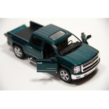 Kinsmart Yeşil 2014 Chevrolet Silverado 1:46 Ölçekli Metal Araba