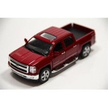 Kinsmart Kırmızı 2014 Chevrolet Silverado 1:46 Ölçekli Metal Araba