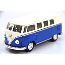 Kinsmart 1962 Volkswagen Classical Bus (Mavi-Krem) 1:32 Diecast Metal