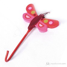 Askı Kücük Kelebek Şekilli Kırmızı Renkli Model