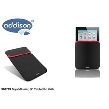 Addison 300709 Siyah/Kırmızı 9` Tablet Pc Kılıfı