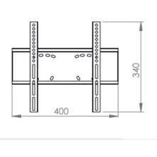 Ultimate LA-4035 26”-40” ARASI TÜM LCD-LED-PLASMA TVLER İÇİN SABİT ASKI APARATI