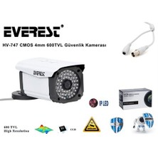 Everest Hv-747 Cmos 4Mm 600Tvl Güvenlik Kamerası