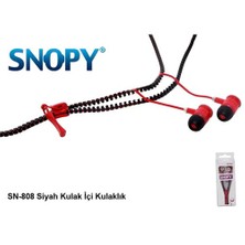 Snopy Sn-808 Siyah Kulak İçi Kulaklık