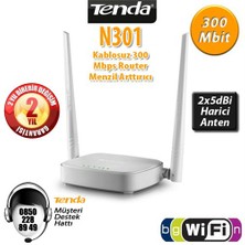 Tenda N301 4Port WiFi-N 300Mbps 2 Anten Router/AP