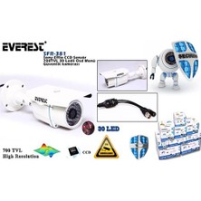 Everest Sfr-381 Sony Effio Ccd Sensör 6Mm 700Tvl 30 Ledli Osd Menü Güvenlik Kamerası