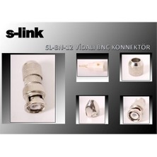 S-Link Sl-Bn12 Vidalı Bnc 50 Li Paket Konnektör