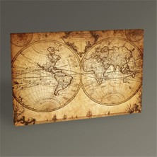 Tablo 360 Eski Dünya Haritasi Tablo 30 x 20